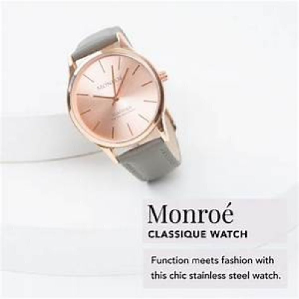 NWT Monroé Classique Watch in Sunburst Solérose - Picture 5 of 8